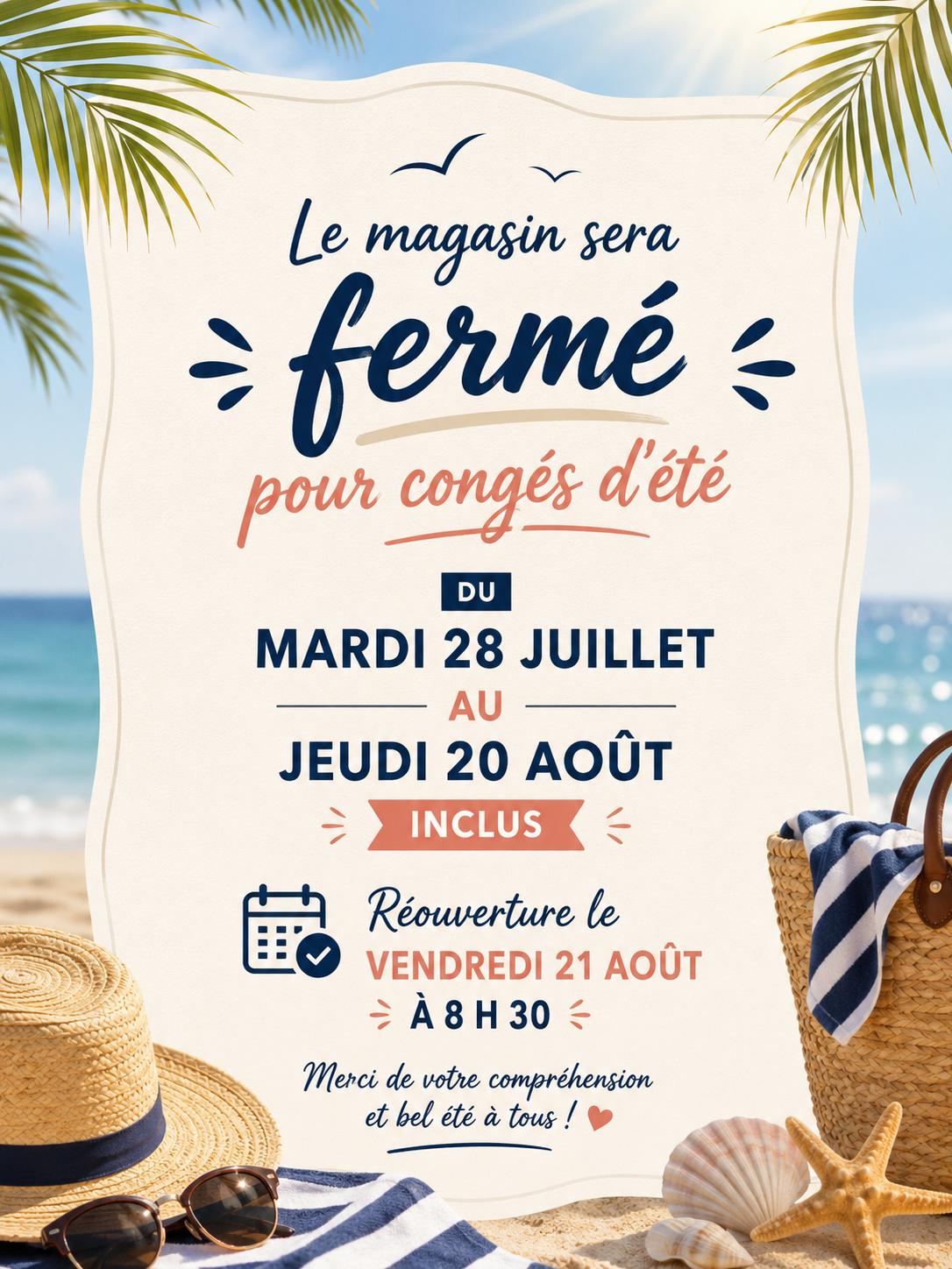 Annonce congés